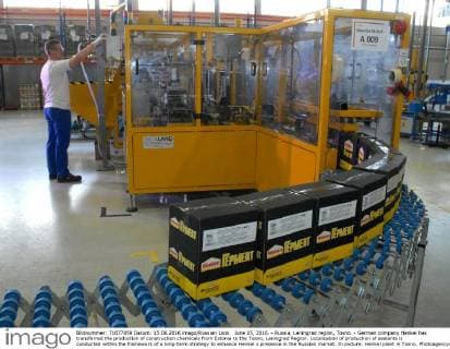 June 15, 2016. - Russia, Leningrad region, Tosno. - German company Henkel has transferred the production of construction chemicals from Estonia to the Tosno, Leningrad Region. Localization of production of sealants is conducted within the framework of a long-term strategy to enhance Henkel s presence in the Russian market. In picture: Henkel plant in Tosno. PhotoagencyxInterpress 