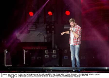 June 17, 2016 - Chicago, Illinois, U.S - CHARLES KELLEY of Lady Antebellum performs live at FirstMerit Bank Pavilsion during the Windy City LakeShake Music Festival in Chicago, Illinois Chicago U.S. - ZUMAs135