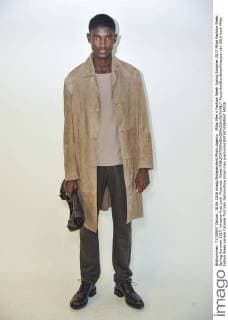 Milan Men s Fashion Week Spring Summer 2017 Milan Fashion Week, Spring Summer 2017. Versace First Look. Pictured: Model  RiccardoxGiordanoxFotosicki