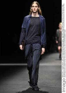 Milan Men s Fashion Week Spring Summer 2017 Milan Fashion Week, Spring Summer 2017. Versace Fashionshow. Pictured: Model  RiccardoxGiordanoxFotosicki