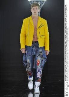 Milan Men s Fashion Week Spring Summer 2017 Milan Fashion Week, Spring Summer 2017. Philipp Plein Fashionshow. Pictured: Model  RiccardoxGiordanoxFotosicki