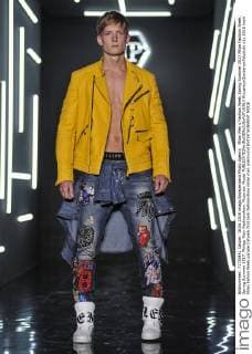 Milan Men s Fashion Week Spring Summer 2017 Milan Fashion Week, Spring Summer 2017. Philipp Plein Fashionshow. Pictured: Model  RiccardoxGiordanoxFotosicki