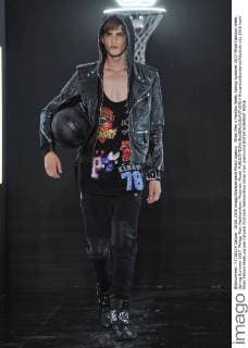 Milan Men s Fashion Week Spring Summer 2017 Milan Fashion Week, Spring Summer 2017. Philipp Plein Fashionshow. Pictured: Model  RiccardoxGiordanoxFotosicki
