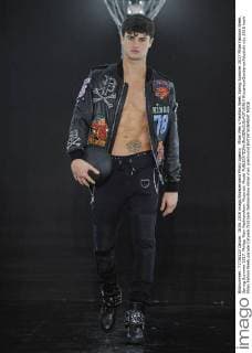 Milan Men s Fashion Week Spring Summer 2017 Milan Fashion Week, Spring Summer 2017. Philipp Plein Fashionshow. Pictured: Model  RiccardoxGiordanoxFotosicki