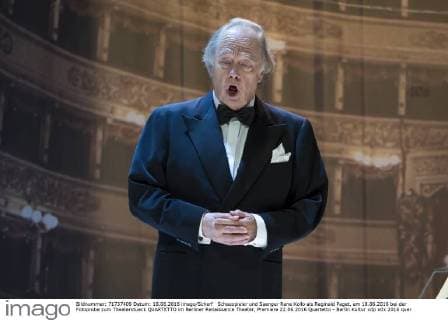 Schauspieler und Saenger Rene Kollo als Reginald Paget, am 18.06.2016 bei der Fotoprobe zum Theaterstueck QUARTETTO im Berliner Renaissance Theater, Premiere 22.06.2016 Quartetto - Berlin