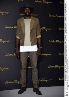Milan Man s Fashion Week Spring Summer 2017. Salvatore Ferragamo Arrivals Pictured Serge Ibaka  SimonaxChioccia