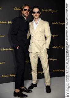 Milan Man s Fashion Week Spring Summer 2017. Salvatore Ferragamo Arrivals Pictured James Rousseau Eathan Peck  SimonaxChioccia
