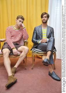 Mailand Fashion Week - Ermanno Scervino Modenschau Milan Men s Fashion Week Spring Summer 2017 Milan Fashion Week, Spring Summer 2017.Ermanno Scervino Presentations. Pictured: Model  RiccardoxGiordanoxFotosicki