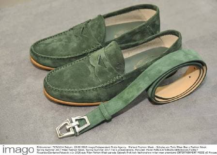 Mailand Fashion Week - Schuhe von Tods Milan Men s Fashion Week Spring Summer 2017 Milan Fashion Week, Spring Summer 2017.Tod s presentations. Pictured: Model  RiccardoxGiordanoxFotosicki
