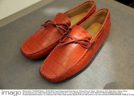 Mailand Fashion Week - Schuhe von Tods Milan Men s Fashion Week Spring Summer 2017 Milan Fashion Week, Spring Summer 2017.Tod s presentations. Pictured: Model  RiccardoxGiordanoxFotosicki