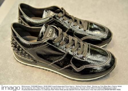 Mailand Fashion Week - Schuhe von Tods Milan Men s Fashion Week Spring Summer 2017 Milan Fashion Week, Spring Summer 2017.Tod s presentations. Pictured: Model  RiccardoxGiordanoxFotosicki