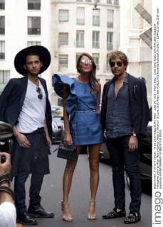 June 19, 2016 - Milan, Italy - Anna Dello Russo with men after Salvatore Ferragamo show at Milan Men s Fashion Week in Milan on 19 June, 2016 Milan Italy  - ZUMAn230