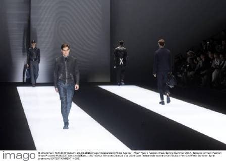 Milan Man s Fashion Week Spring Summer 2017. Emporio Armani Fashion Show Pictured  SimonaxChioccia