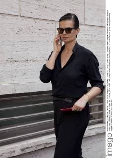 June 19, 2016 - Milan, Italy - Woman walks before Salvatore Ferragamo show at Milan Men s Fashion Week in Milan on 19 June, 2016 Milan Italy  - ZUMAn230