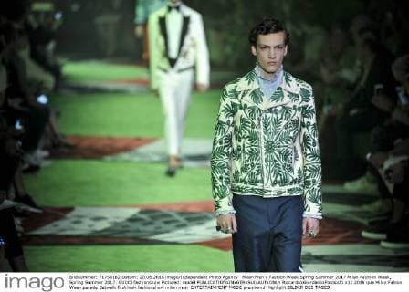 Milan Men s Fashion Week Spring Summer 2017 Milan Fashion Week, Spring Summer 2017. GUCCI fashionshow Pictured: model  RiccardoxGiordanoxFotosicki