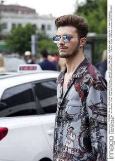 June 18, 2016 - Milan, Italy - Individual walks in Milan on 18 June, 2016 during a Street Style at Milan Men s Fashion Week. Milan Italy  - ZUMAn230