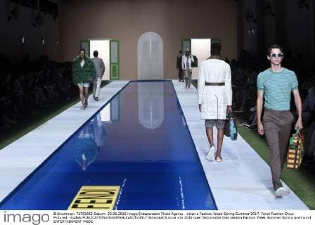 milan s Fashion Week Spring Summer 2017. Fendi Fashion Show Pictured: models  SimonaxChioccia