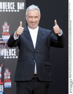 Roland Emmerich ROLAND EMMERICH HAND AND FOOTPRINT CEREMONY AT THE TCL CHINESE THEATER Hollywood Patrick Rideaux PicturePerfect