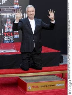 Roland Emmerich ROLAND EMMERICH HAND AND FOOTPRINT CEREMONY AT THE TCL CHINESE THEATER Hollywood Patrick Rideaux PicturePerfect