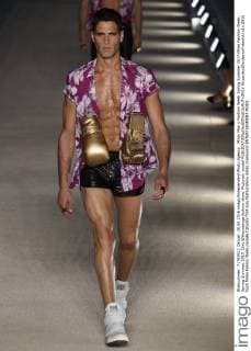 Milan Men s Fashion Week Spring Summer 2017 Milan Fashion Week, Spring Summer 2017. Dirk Bikkembergs fashion show. Pictured: model  RiccardoxGiordanoxFotosicki