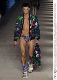 Milan Men s Fashion Week Spring Summer 2017 Milan Fashion Week, Spring Summer 2017. Dirk Bikkembergs fashion show. Pictured: model  RiccardoxGiordanoxFotosicki