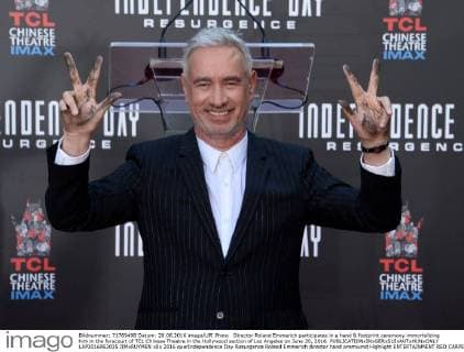 Director Roland Emmerich participates in a hand & footprint ceremony immortalizing him in the forecourt of TCL Chinese Theatre in the Hollywood section of Los Angeles on June 20, 2016.  LAP2016062035 JIMxRUYMEN