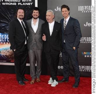 June 20, 2016 - Hollywood, CA, United States - 20 June 2016 - Hollywood. James Vanderbilt, Nicholas Wright, Roland Emmerich, James A. Woods. Arrivals for the Premiere Of 20th Century Fox s Independence Day: Resurgence held at TCL Chinese Theater. Photo Credit: Hollywood United States - ZUMAa123