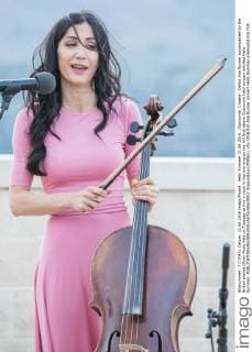 Hello Summer 21.06.2016., Dubrovnik, Croatia - Cellist Ana Rucner accompanied by the British pianist Oliver Poole held on Tuesday at five o clock in the morning on the hill Srdj above Dubrovnik held concert entitled Hello Summer.  GrgoxJelavic PIXSELL