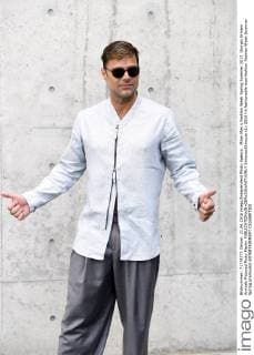 Milan Man s Fashion Week Spring Summer 2017. Giorgio Armani Arrivals Pictured Ricky Martin  SimonaxChioccia