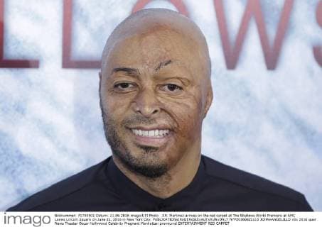 J.R. Martinez arrives on the red carpet at The Shallows World Premiere at AMC Loews Lincoln Square on June 21, 2016 in New York City.  NYP20160621115 JOHNxANGELILLO
