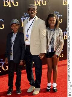 Courtney B. Vance, daughter Bronwyn & son Slater BFG FILM PREMIERE Hollywood Patrick Rideaux PicturePerfect