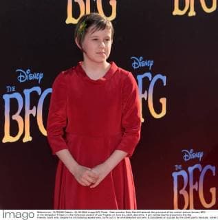 Cast member Ruby Barnhill attends the premiere of the motion picture fantasy BFG at the El Capitan Theatre in the Hollywood section of Los Angeles on June 21, 2016. Storyline: A girl named Sophie encounters the Big Friendly Giant who, despite his intimidating appearance, turns out to be a kindhearted soul who is considered an outcast by the other giants because, unlike them, he refuses to eat children.  LAP2016062134 JIMxRUYMEN
