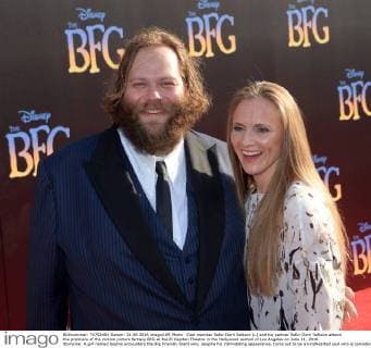 Cast member îlafur Darri îlafsson (L) and his partner îlafur Darri îlafsson attend the premiere of the motion picture fantasy BFG at the El Capitan Theatre in the Hollywood section of Los Angeles on June 21, 2016. Storyline: A girl named Sophie encounters the Big Friendly Giant who, despite his intimidating appearance, turns out to be a kindhearted soul who is considered an outcast by the other giants because, unlike them, he refuses to eat children.  LAP2016062129 JIMxRUYMEN