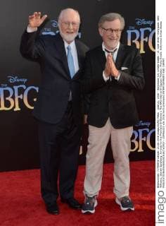 June 21, 2016 - Hollywood, CA, United States - 21 June 2016 - Hollywood. John Williams, Steven Spielberg. Arrivals for the Premiere Of Disney s The BFG held at El Capitan Theater. Photo Credit: Hollywood United States - ZUMAa123