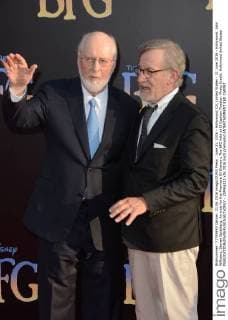 June 21, 2016 - Hollywood, CA, United States - 21 June 2016 - Hollywood. John Williams, Steven Spielberg. Arrivals for the Premiere Of Disney s The BFG held at El Capitan Theater. Photo Credit: Hollywood United States - ZUMAa123