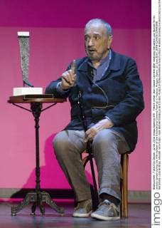 French writer Jean Claude Carriere after receiving the award Luis Bunuel for his artistic career during the 44th edition of the International Cinema Festival in Huesca, Aragon, Spain, 22 June 2016. JEAN CLAUDE CARRIERE RECEIVES LUIS BUNUEL AWARD !ACHTUNG: NUR REDAKTIONELLE NUTZUNG!  HUE003 20160623-636022392113611989
