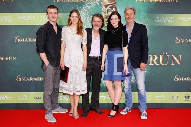 Jannis Niewöhner, Laura Berlin, Butz Ulrich Buse, Maria Ehrich und Rufus Beck bei der Premiere von Smaragdgrün auf dem 34. Filmfest München 2016 im Mathäser Filmpalast. München, 24.06.2016 Foto:xD.xBedrosianx xFuturexImage