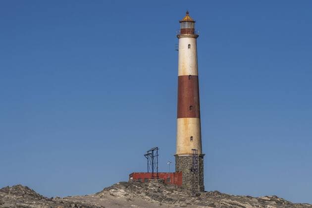  Leuchtturm, Diaz Point, bei Lüderitz, Naturschutzgebiet Diamantküste, Karas, Namibia, Afrika Copyright: imageBROKER/GünterxLenz ibxglf04377218.jpg