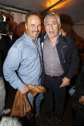 Till Demtroeder und Gojko Mitic bei der Premiere von Der Schatz im Silbersee bei den Karl-May-Spielen Bad Segeberg im Freilichttheater am Kalkberg. Bad Segeberg, 25.06.2016 Foto:xS.xGabschx xFuturexImage