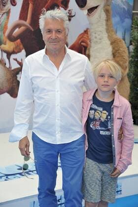 Deutschlandpremiere ICE AGE Kollision Voraus Henry Huebchen mit Sohn Benn Ankunft zur Deutschlandpremiere ICE AGE Kollision Voraus im Cine Star SonyCenter in Berlin 26.06.2016