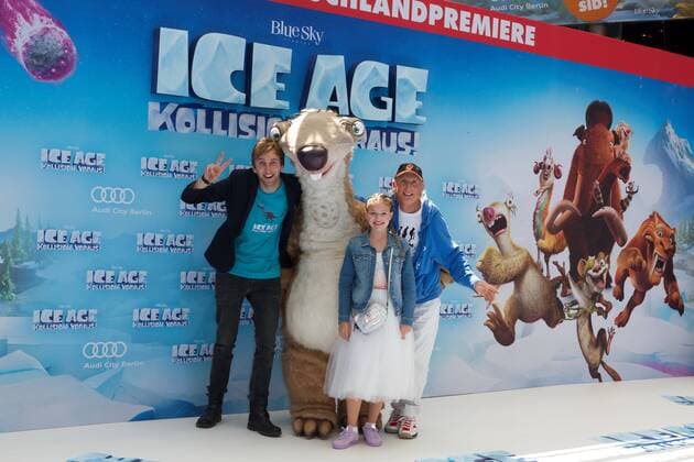 Freshtorge, Faye Montana und Otto Waalkes - Deutschlandpremiere ICA AGE - KOLLISION VORAUS im CINESTAR SONY CENTER in Berlin am 26.06.2016. Deutschlandpremiere ICE AGE - KOLLISION VORAUS