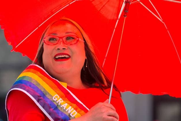 US: 46th Annual NYC Heritage of Pride March Cecelia Chung, a Grand Marshall in the parade, greets the crowd. Millions of spectators lined the streets of Manhattan to view over 400 entries participating in the 46th Annual Heritage of Pride March in New York City. This year s celebration paid special tribute to the victims of the Orlando Pulse nightclub shooting that left 49 dead and celebrated the recent announcement by President Obama that The Stonewall Inn in the city s West Village is to be named a National Historic site.  AlbinxLohr-Jones