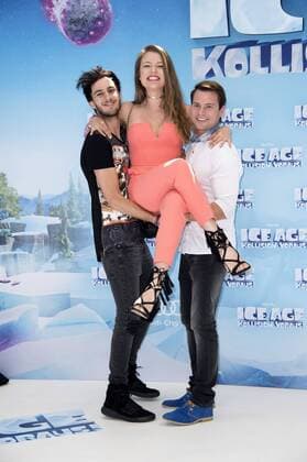 Marc Aurel Zeeb, Joelina Drews und Rocco Stark bei der Premiere des Kinofilms Ice Age - Kollision voraus! Ice Age: Collision Course im Cinestar Sony Center. Berlin, 26.06.2016 Foto:xFredericx xFuturexImage