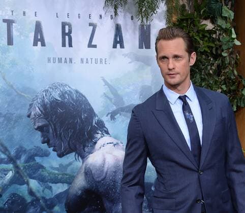 Cast member Alexander Skarsgard attends the premiere of the motion picture adventure film The Legend of Tarzan at the Dolby Theatre in the Hollywood section of Los Angeles on June 27, 2016. Storyline: Tarzan, having acclimated to life in London, is called back to his former home in the jungle to investigate the activities at a mining encampment.  LAP2016062723 JIMxRUYMEN