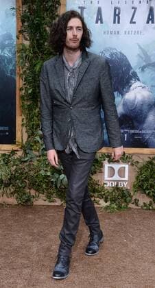 Irish musician, singer and songwriter Andrew Hozier-Byrne, known professionally by the mononym Hozier, who penned the new song Better Love for the motion picture adventure film The Legend of Tarzan attends the premiere of the film at the Dolby Theatre in the Hollywood section of Los Angeles on June 27, 2016. Storyline: Tarzan, having acclimated to life in London, is called back to his former home in the jungle to investigate the activities at a mining encampment.  LAP2016062727 JIMxRUYMEN
