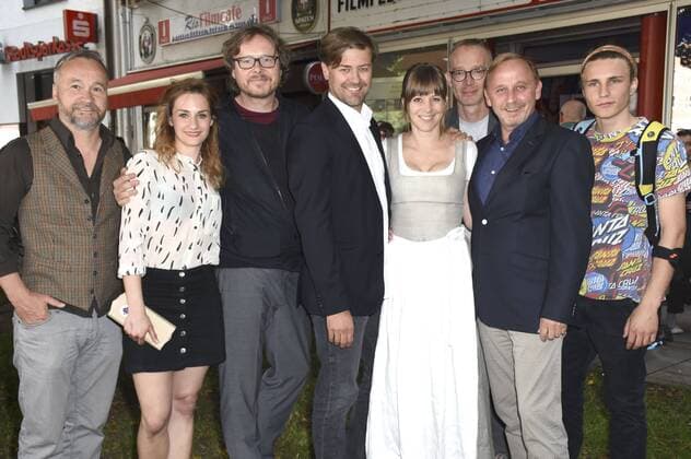 Thomas Darchinger, Karoline Teska, Anno Saul, Marcus Mittermeier, Bernadette Heerwagen, Christoph Süss, Alexander Held bei der Premiere des Fernsehfilms München Mord: Wo bist Du, Feigling? auf dem 34. Filmfest München 2016 im Rio Filmpalast. München, 27.06.2016 Foto:xP.xSchönbergerx xFuturexImage