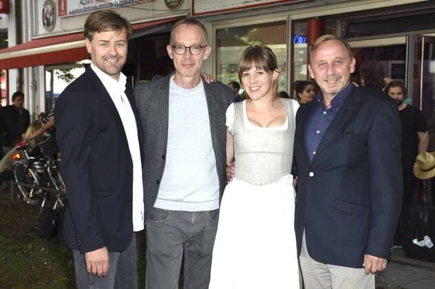 Marcus Mittermeier, Christoph Süss, Bernadette Heerwagen und Alexander Held bei der Premiere des Fernsehfilms München Mord: Wo bist Du, Feigling? auf dem 34. Filmfest München 2016 im Rio Filmpalast. München, 27.06.2016 Foto:xP.xSchönbergerx xFuturexImage