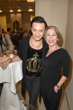Julian F. M. Stoeckel und Gitta Schweighöfer bei der Mode-Inszenierung des Märchens Die zertanzten Schuhe live mit Stardesigner Harald Glööckler auf der Mercedes-Benz Fashion Week Berlin Spring Summer 2017. Berlin, 27.06.2016 Foto:xFredericx xFuturexImage