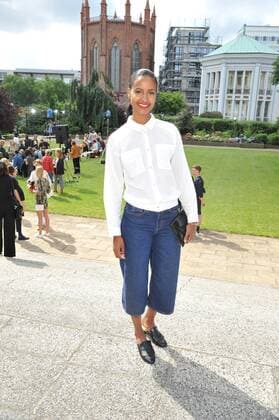 Sara Nuru bei der Ankunft zur Hien Le Modenschau im Rahmen der Mercedes-Benz Fashion Week Frühjahr Sommer 2017 am 28.06.2016 in Berlin MBFW Fashionweek in Berlin 2016- Hien Le Fashion Show 