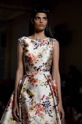 June 27, 2016 - Barcelona, Spain - Models presents a creation by Justicia Ruano at the 080 Barcelona Fashion Week 2016 on June 27, 2016 in Barcelona, Spain. Barcelona Spain  - ZUMAn230